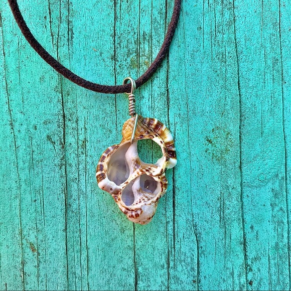 Hand Crafted Jewelry - Sea tumbled shell necklace